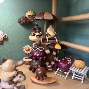 Wooden Animal Figurine Set